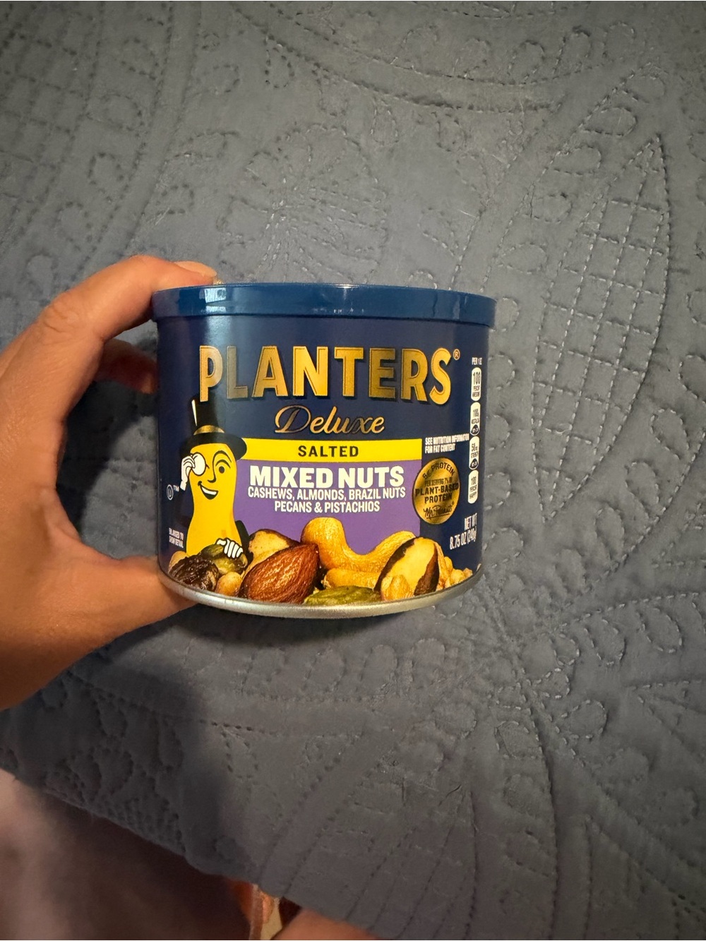 Planters Deluxe Salted Mixed Nuts - Blue Tin